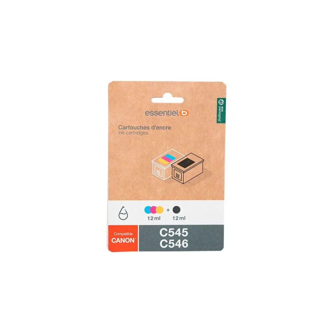 Cartouche d'encre C545/C546 Noir + 3 Couleurs