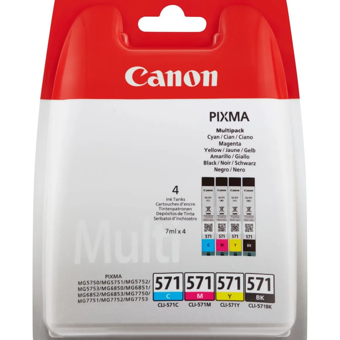 Cartouche d'encre CLI-571 CMYBK Multipack