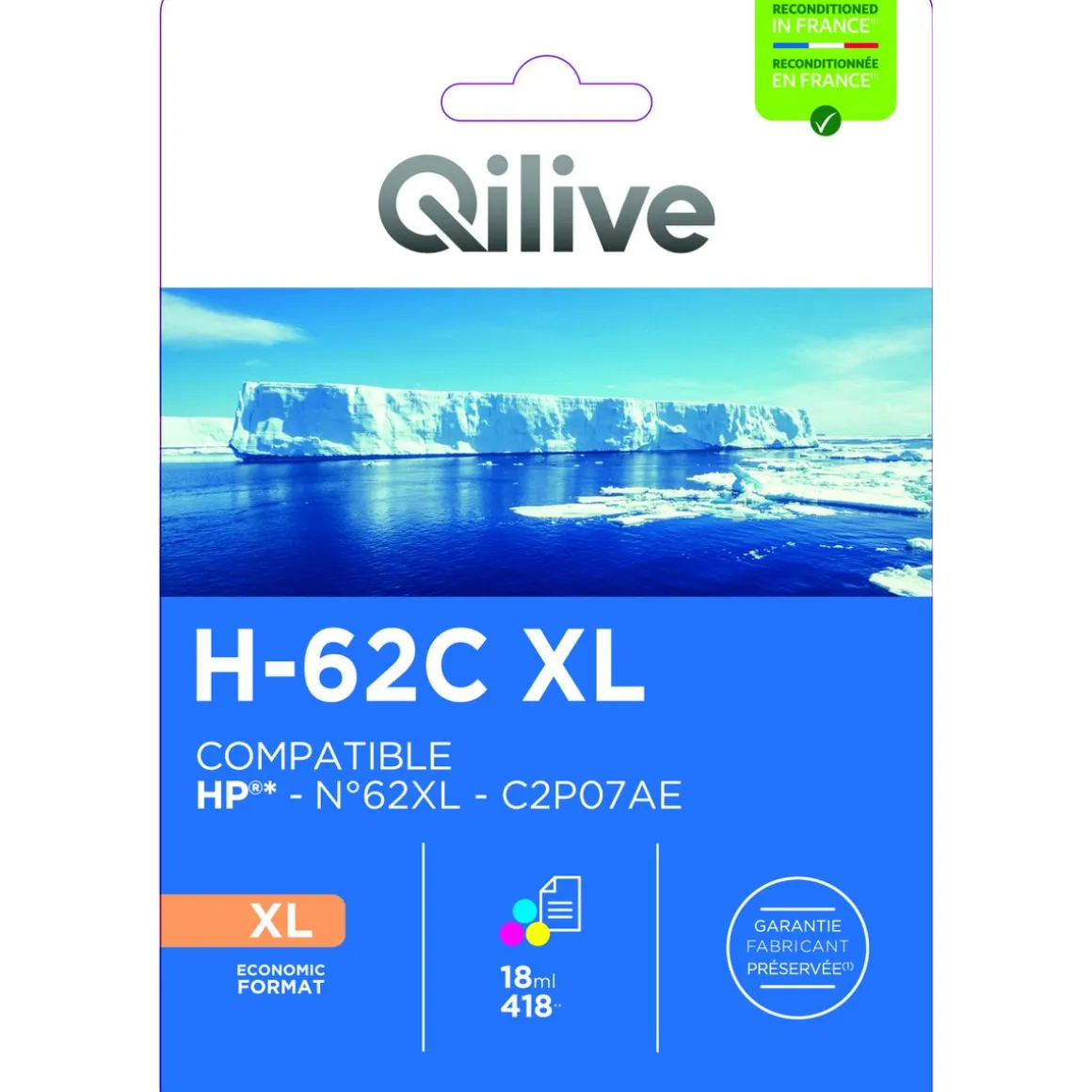 Cartouche d'encre H-62C XL couleurs