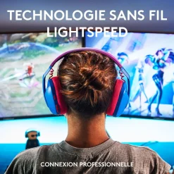 Casque GAM G435 BLE - Bleu et rose