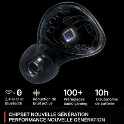 Casque gamer Arctis GameBuds Noir