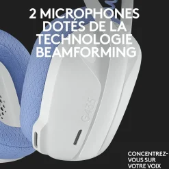 Casque GAMING G435 BL - Blanc et bleu