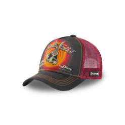 Casquette Capslab Looney Tunes Bugs Bunny Gris Filet Rouge