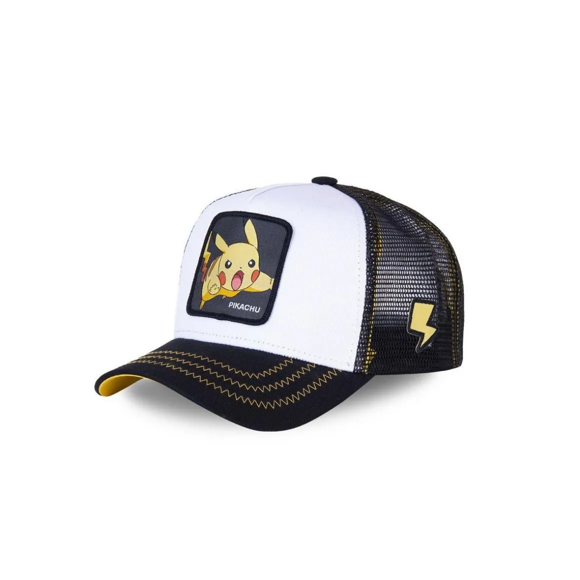 Casquette Capslab trucker Pokemon Pikachu Blanc