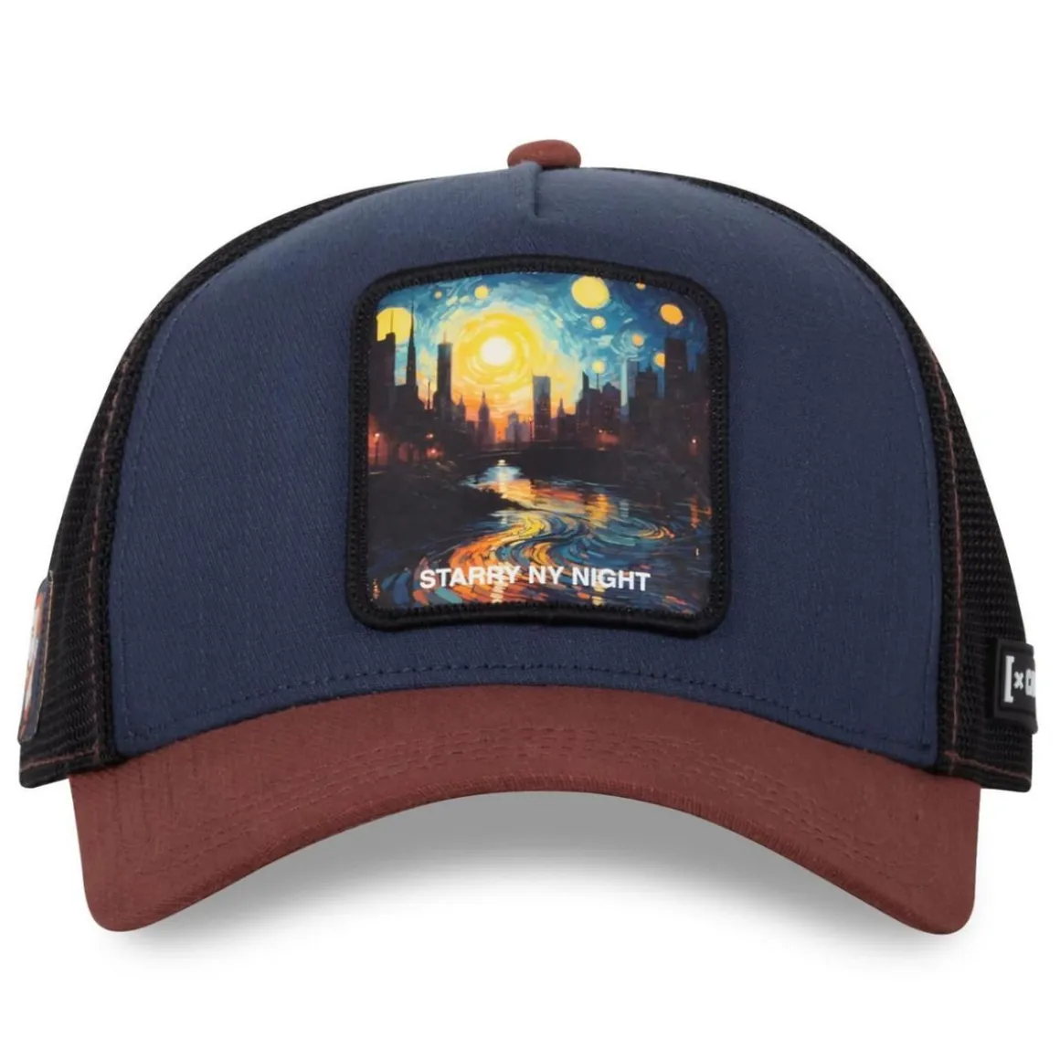 Casquette homme trucker effet bamboo finitions premium Starry Night