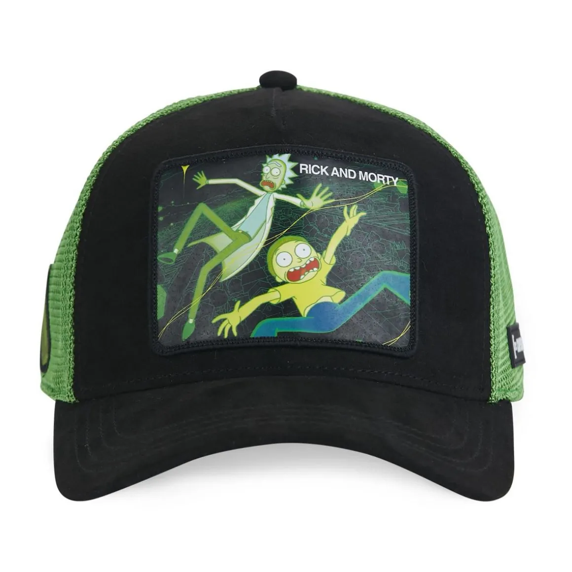 Casquette trucker avec filet finitons premium Rick et Morty