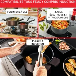Casserole 20cm tous feux dont induction RECYCOOK