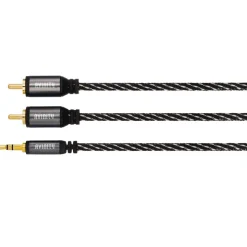 Câble audio stéréo 2 fiches mâles/Jack mâle stéréo 35mm