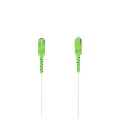 Câble Fibre Optique SC/APC SC/APC 2m - Blanc et vert