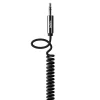 Câble Jack Jack 3.5mm spirale noir - 1M80