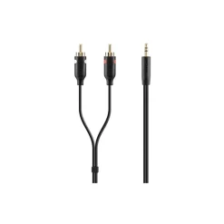 Câble Jack/RCA 3.5MM 2XRCA Noir F3Y116bt2M