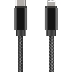 Câble Lightning vers USB-C 2m noir certifié Apple