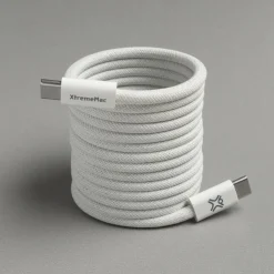 Câble USB C 2M blanc magnetique 60W