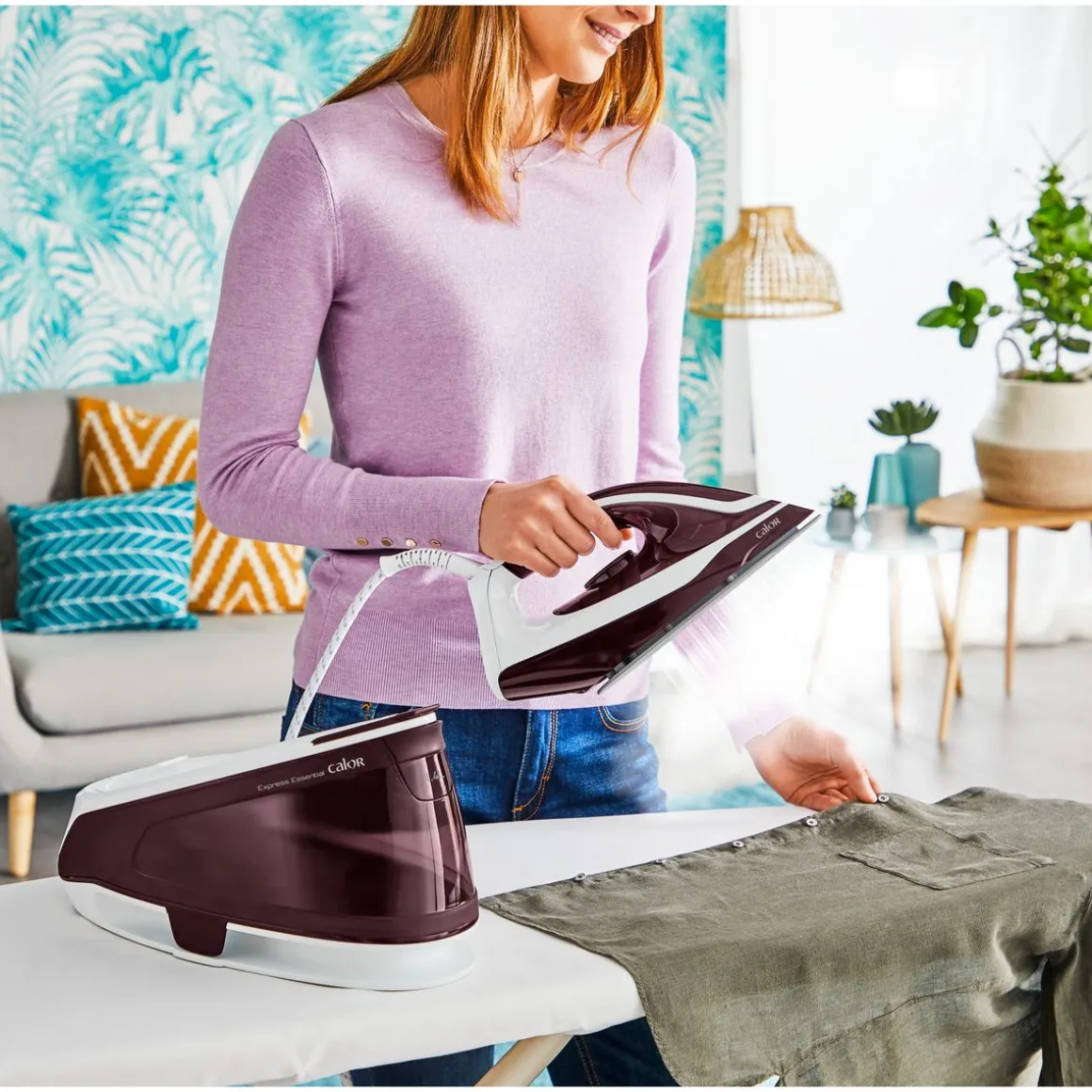 Centrale vapeur Express Essential SV6120 - Lie de vin