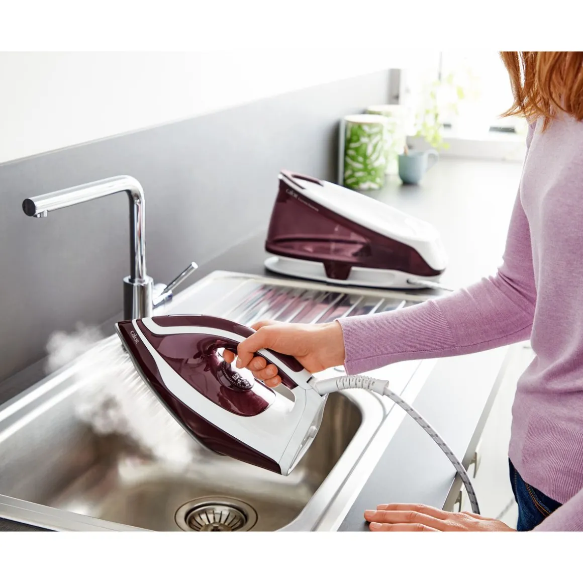 Centrale vapeur Express Essential SV6120 - Lie de vin