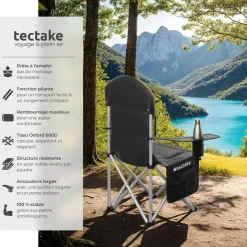 Chaise de camping rembourrée pliable MTX