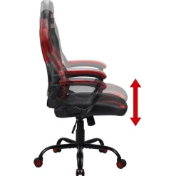Chaise gaming Iron Maiden Senjutsu , fauteuil gamer Noir et rouge taille S/M