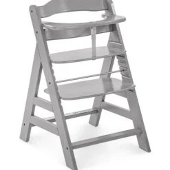 Chaise haute Alpha + B gris
