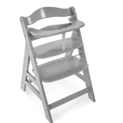 Chaise haute Alpha + B gris