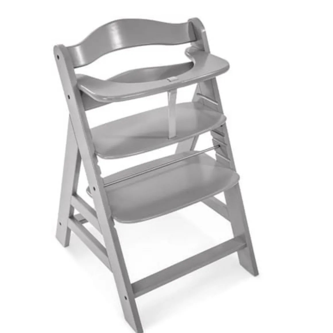 Chaise haute Alpha + B gris