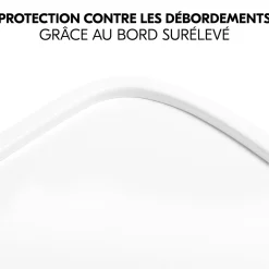 Chaise haute Alpha+B Blanc + Tablette pour chaise haute en bois Alpha Wooden Tray Blanc