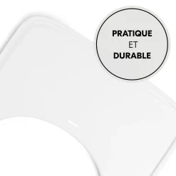 Chaise haute Alpha+B Blanc + Tablette pour chaise haute en bois Alpha Wooden Tray Blanc