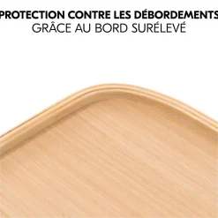 Chaise haute Alpha+B Bois Naturel + Tablette pour chaise haute en bois Alpha Wooden Tray Naturel