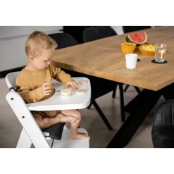 Chaise haute Beta+B Blanc + Coussin chaise haute en bois Highchair Pad Select Minnie Mouse Rose