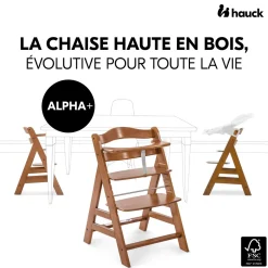 Chaise haute en bois Alpha+B