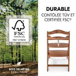Chaise haute en bois Alpha+B