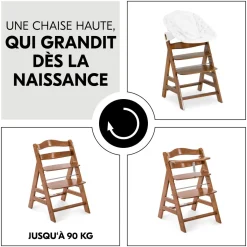 Chaise haute en bois Alpha+B