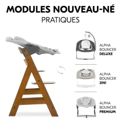 Chaise haute en bois Alpha+B