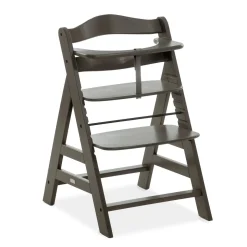 Chaise haute en bois Alpha Select gris foncé