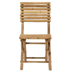 Chaise Pliable Design Bambou 98cm Naturel