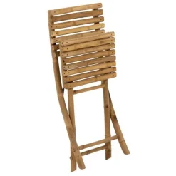 Chaise Pliable Design Bambou 98cm Naturel