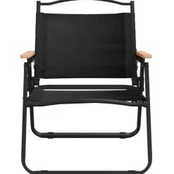 Chaises de camping lot de 2 Noir 54x43x59 cm Tissu Oxford