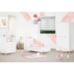Chambre bébé complète évolutive JOY, coloris naturel