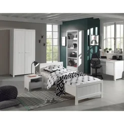 Chambre Complète Enfant 5P Erik II Blanc