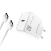 Charge maison USB C pour Samsung 15W - Blanc