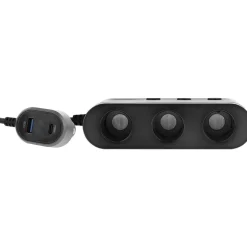 Chargeur allume-cigare 7 en 1 prises USB-C noir