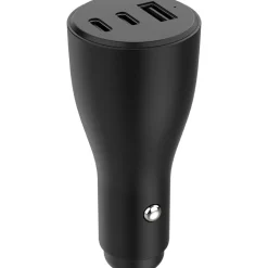 Chargeur allume-cigare 2 USB-C 30W + 1 USB-A 12W