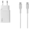 Chargeur et câble USB C/USB C - Blanc