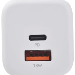 Chargeur maison USB C/USB A - Blanc