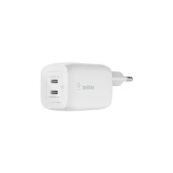 Chargeur secteur USB C x2 65W GaN PPS Blanc
