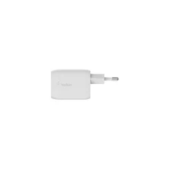 Chargeur secteur USB C x2 65W GaN PPS Blanc