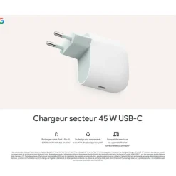 Chargeur secteur USB-C 45W Blanc