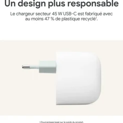 Chargeur secteur USB-C 45W Blanc