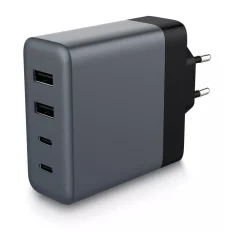 Chargeur secteur 100W 2 USB-A + 2 USB-C Noir