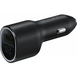Chargeur voiture double Samsung USB A / USB C - Noir