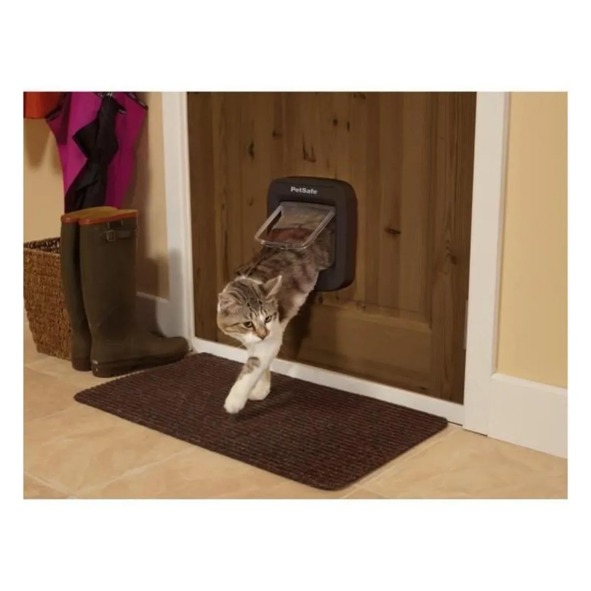 Chatiere a puce électronique PETSAFE - Brun